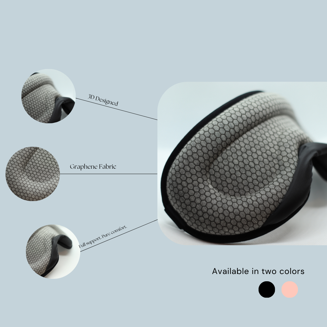 3D Black Graphene Sleep & Eye Mask